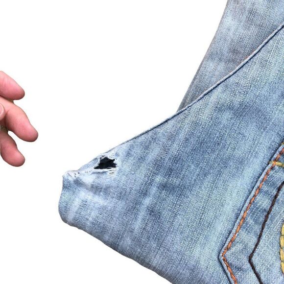 True Religion Jeans Size 34 JOEY BIG T Blue - Picture 11 of 16